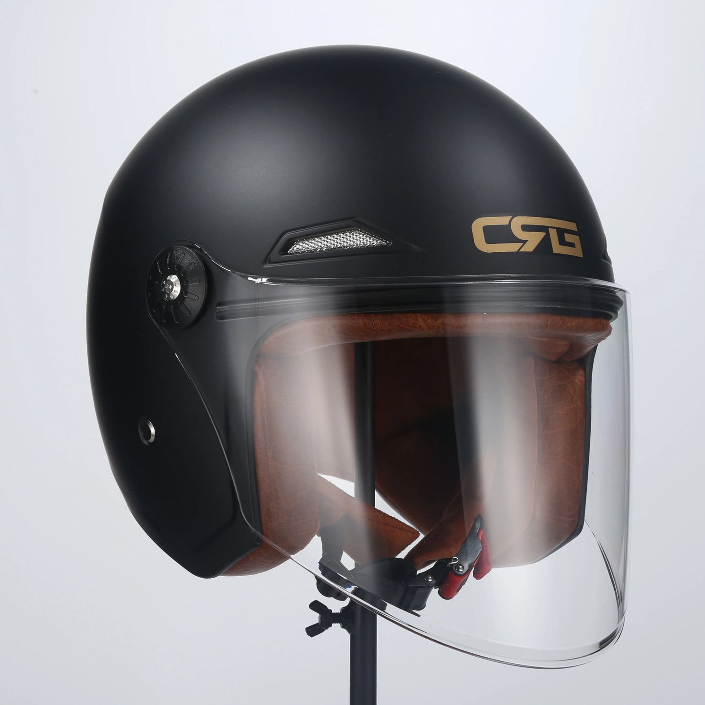 Motorcycle Half Helmet Scooter Vintage Fiberglass Casco Moto Open Face Retro Capacete Casque 3C DOT Certified