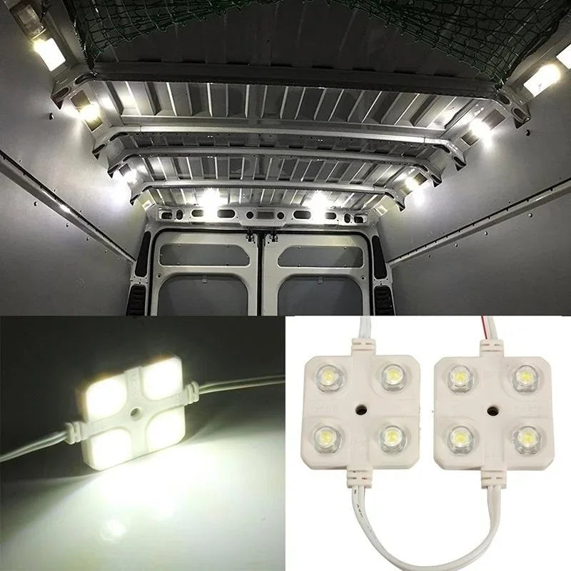 LED Interior Light Kit for Trailer Lorry Van Sprinter Ducato Transit Universal Car Roof Lamp Ceiling Strips Easy Install Bright
