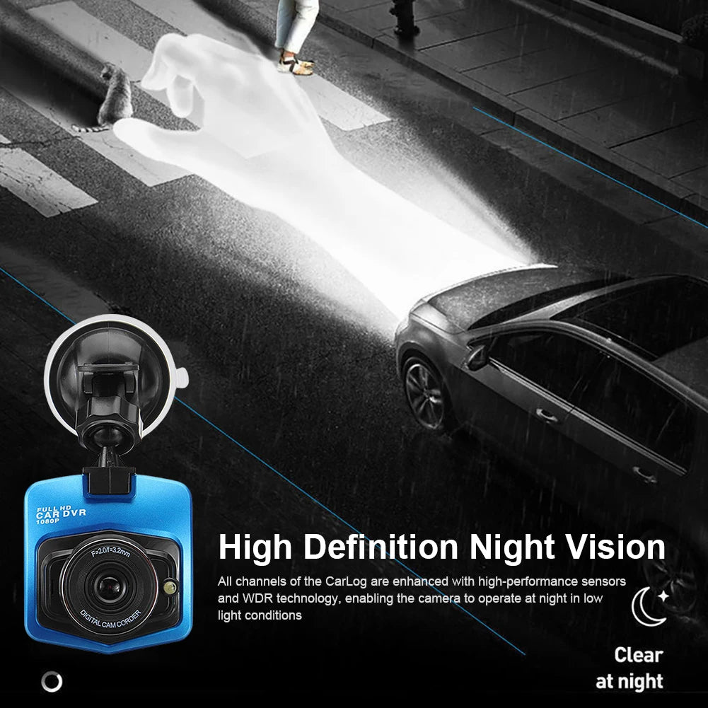 1080P Full HD Dash Cam 140 Degree View Angle Night Vision Loop Recording Car DVR Vehicle Driving Recorder Support TF 32G
