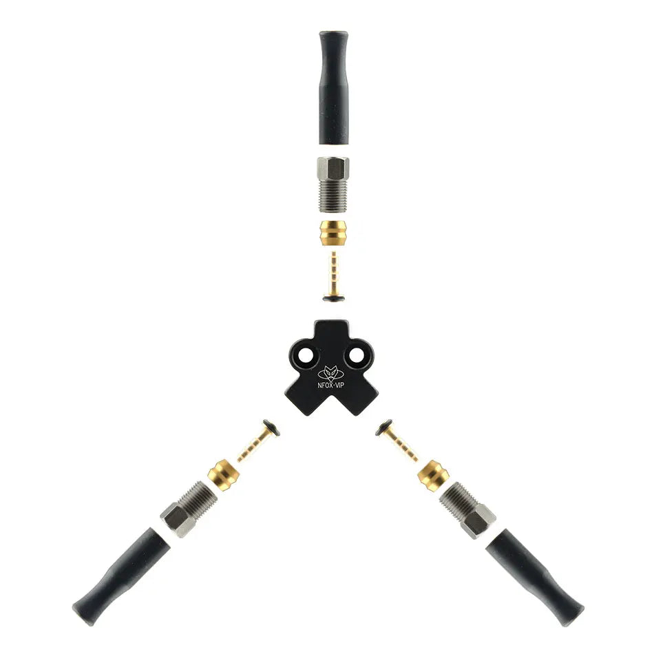 Tricycle Hydraulic Brake Oil Brake Tee Aluminum Alloy One Tow Two Accessories Modified Oil Pipe Connector Oil Distribution Valve