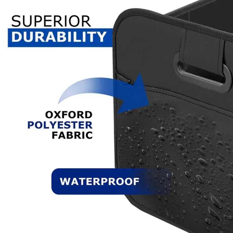 Foldable Car Trunk Organizer Box - Multi-Functional Vehicle Storage Solution for Neat Tailbox Management