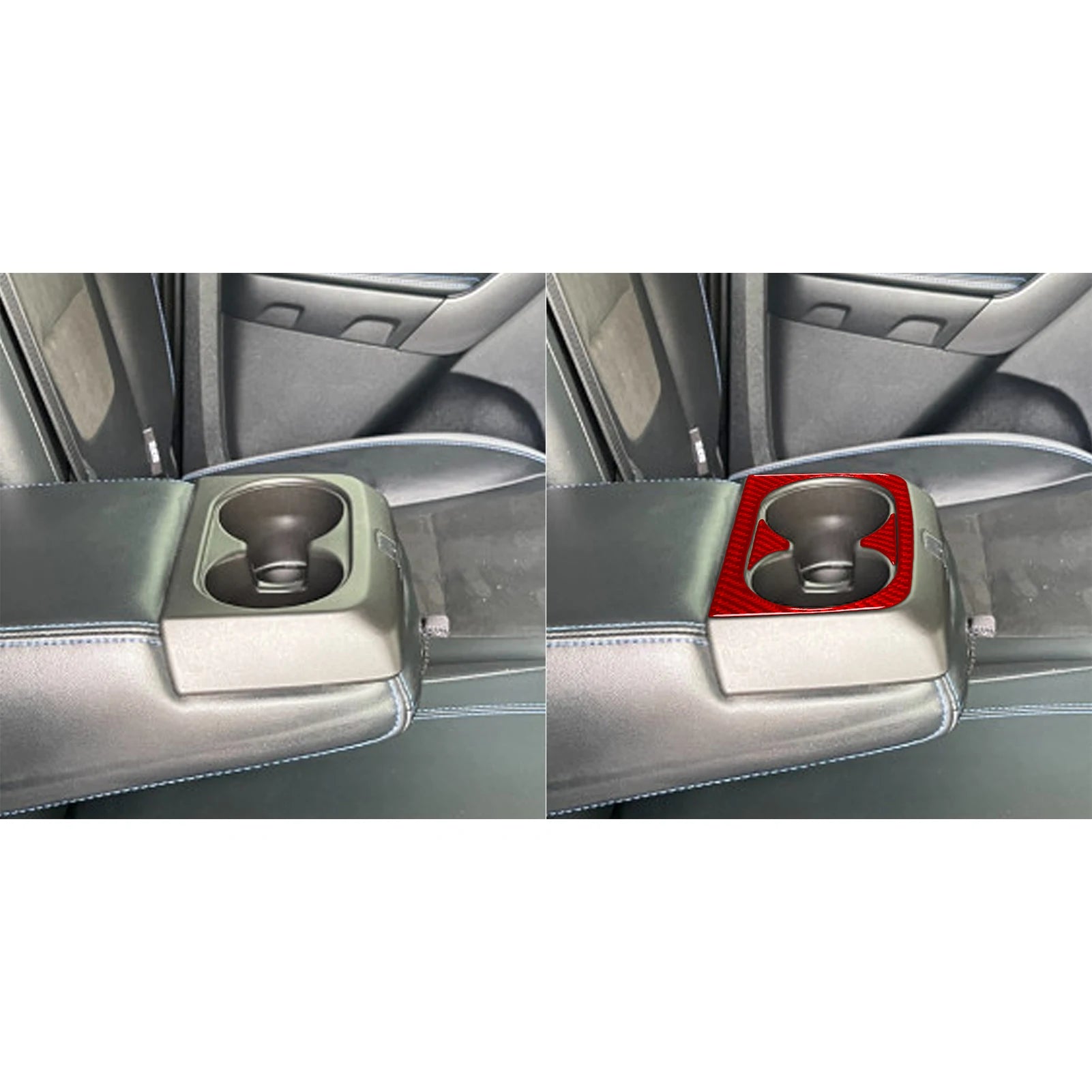 For Ford Ranger Sport 2021 2022 2023 Accessories Carbon Fiber Car Interior Door Handle Gear Air Panel Trim Sticker Decoration