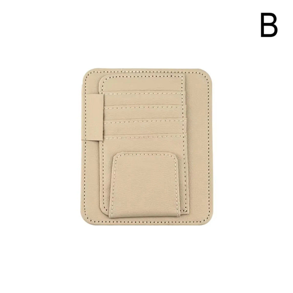 Car Sun Visor Organizer Multi-Pocket Business Card Storage Management Sunglasses Holder Visor Accessories Auto Interior
