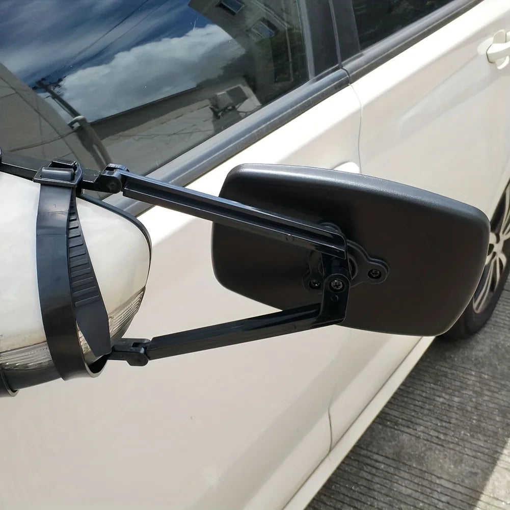 Car Safety Side Mirror Accessories RV Caravan Blind Spot Truck Rear View Adjustable Angle Trailer Towing Clip On