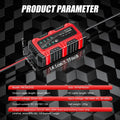 6V/12V 1.5A Car Battery Charger Smart Charger Car and Motorcycle Battery Charging Unit for Lead-Acid AGM GEL Batteries