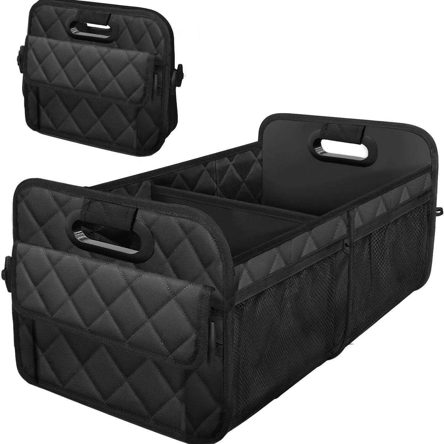 Car Trunk Organizer for SUV, Car Storage with 6 Pocket, Car Accessories for Women/Men 50L Waterproof Trunk Organizer