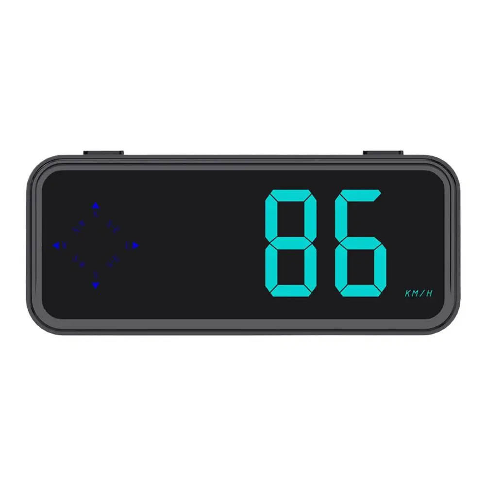 Digital Car HUD GPS Digital Speedometer With Compass Colorful LED Display Windshield Speed Projector Car Electronics Accessories