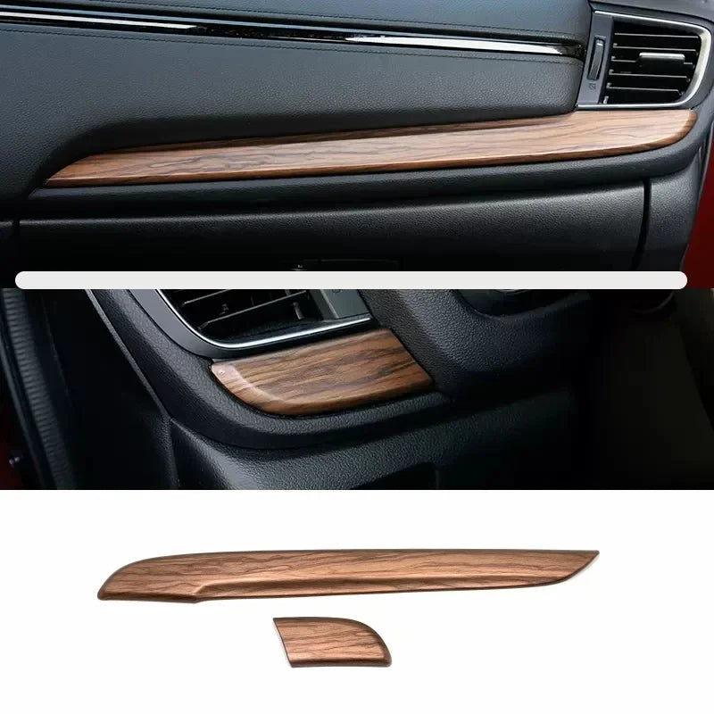 For Honda CRV CR-V 2017 2018 2019 2020 2021 2022 Peach Wood Interior Accessories Decoration Cover window switch gear panle cover