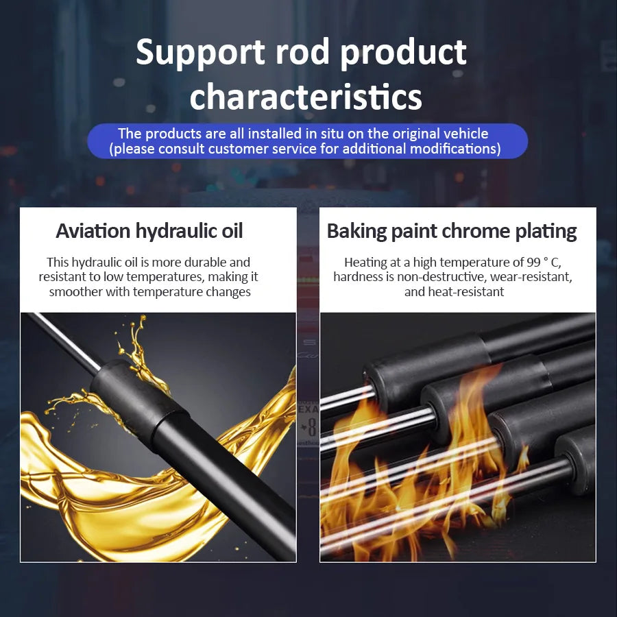 For Kia Carens Accessories 2013 ~ 2006 UN Car Tailgate Gas Lift Support Strut Prop Hydraulic Rod Shocks Damper Car Accessories