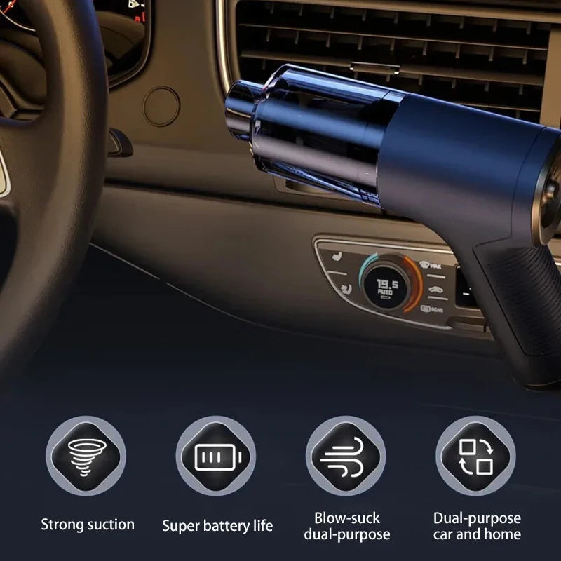 Youpin Car Vacuum Cleaner Powerful Cleaning Machine Strong Suction Handheld For Car Home Portable Wireless Cleaner New Mi