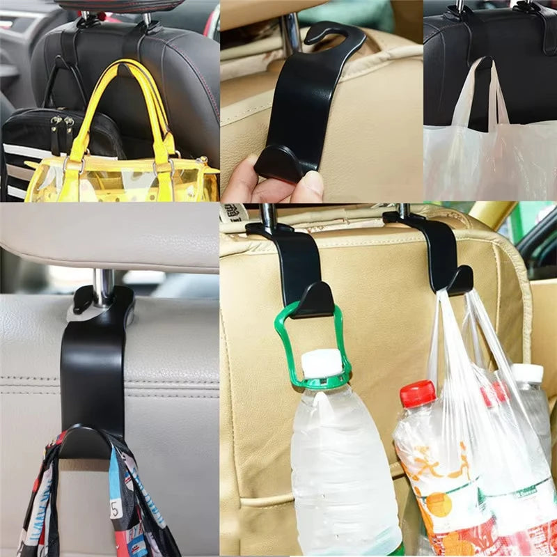 Car Seat Back Hook Car Accessories Interior Portable Hanger Holder Storage for Car Bag Purse Cloth Decoration Dropship Universal