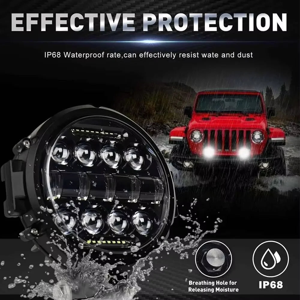 7 Inch Car LED Work Light Bar Driving Lamp For Jeep Offroad Boat Tractor Truck 4X4 SUV UTV ATV Spotlight Led Fog Light Headlight