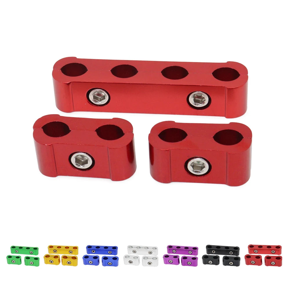 3pcs Car Spark Plug Electrical Wire Clamp Kit For 8mm 9mm 10mm Purple Black Red Golden Silver Blue Green