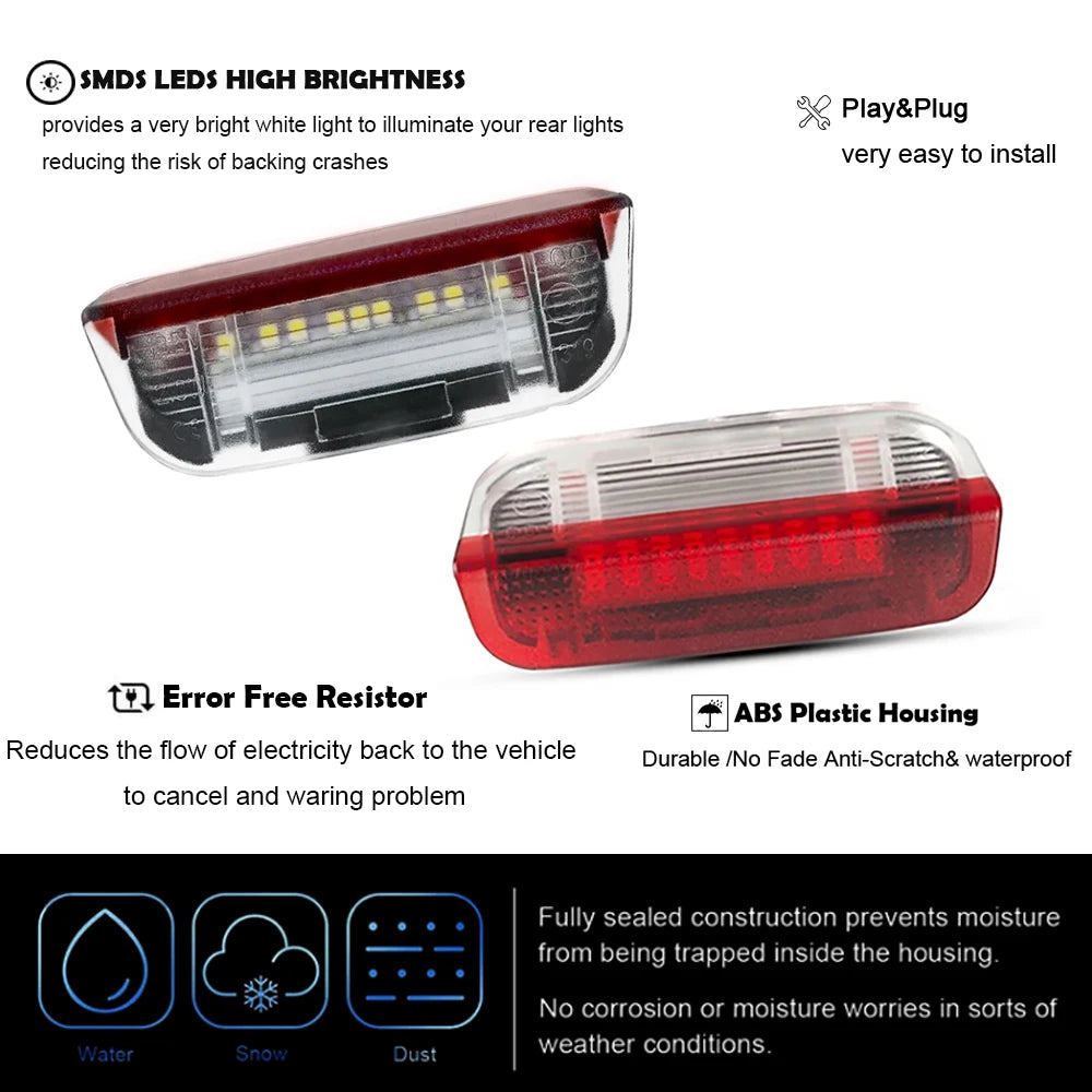LED Car Door Panel Courtesy Lights For Porsche Cayenne 958 Panamera Macan 718 Boxster Cayman 982 911 991 Series Interior Lamp