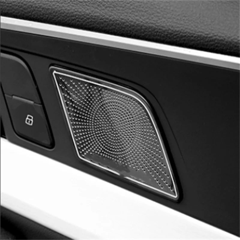 For Audi A4/A5/S4 2017-2022 Interior Accessories Stainless Steel Door Speaker Audio Loudspeaker Cover Trim Car Styling