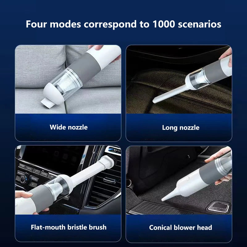 2026 Car Vacuum Cleaner Super Strong Suction Power For Cars Wireless Handheld Small Portable Suction And Blowing Integrated