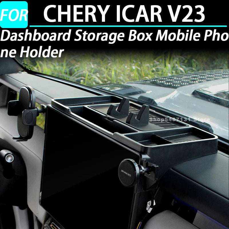 Car Dashboard Storage Box Mobile Phone Holder for CHERY ICAR V23 Interior Accessories 2025