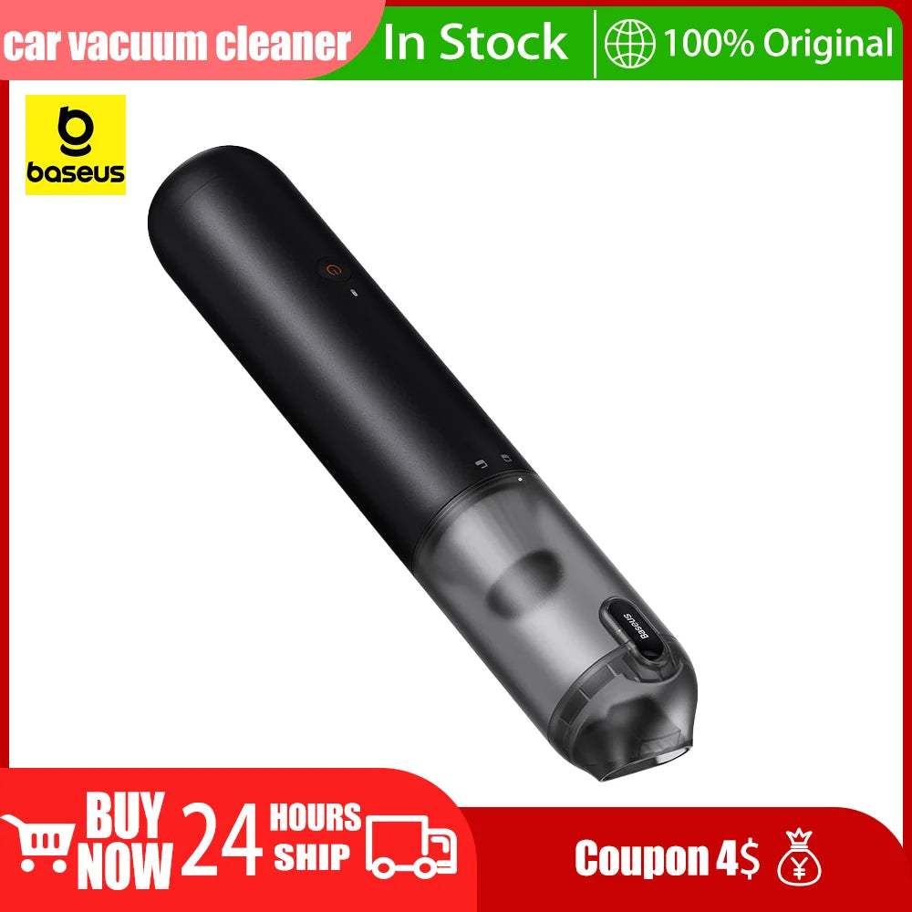 Baseus A3 Lite Car Vacuum Portable Wireless Car Vacuum Cleaner Handheld High Power Cleaning Tool for Auto Interior Dust Removal