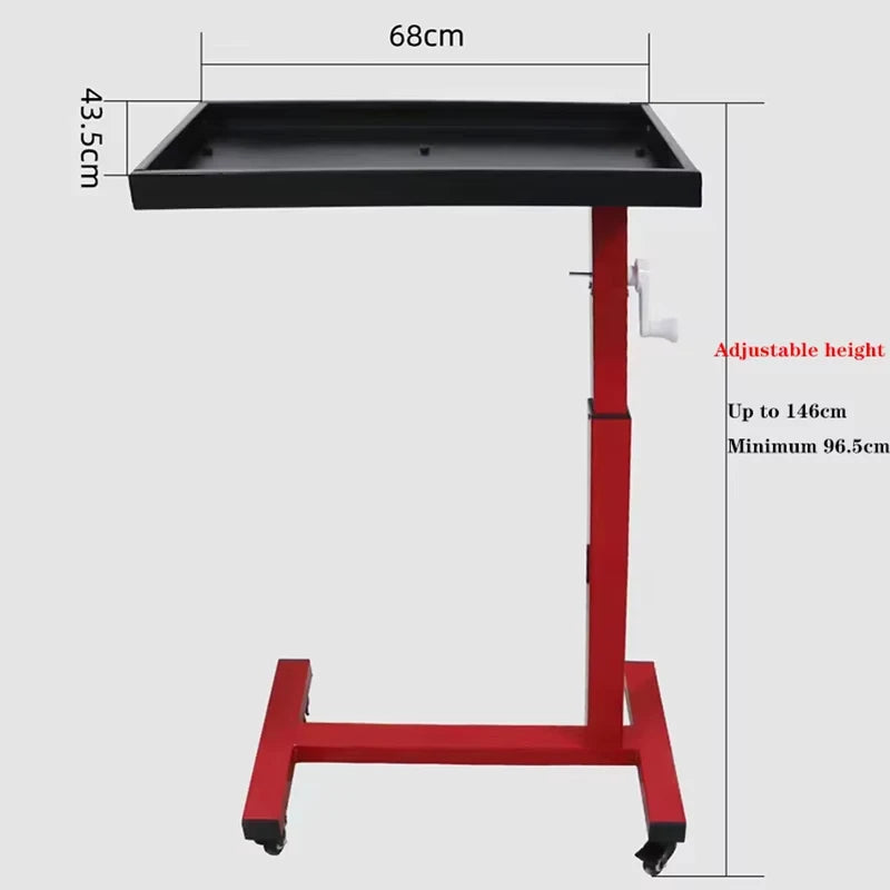 Car Maintenance Workbench Toolbox Tool Cart With Mute Wheels Workshop Holder Cabinet Garage Workbench Adjustable Tray