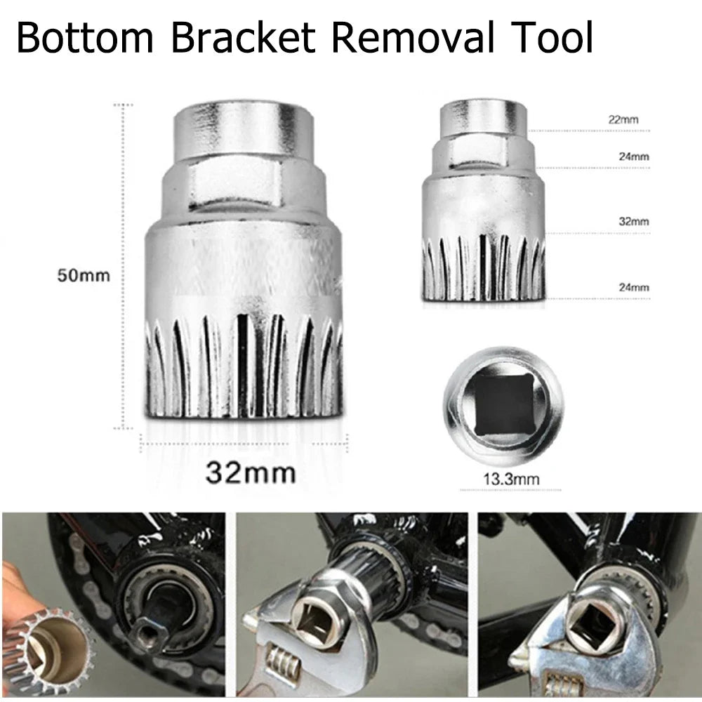 Bicycle Repair Tool Kits Chain Breaker Crank Puller Outdoor Cycling Pedal Remover Puller Bicycle Tools MTB Bicycle Accessories