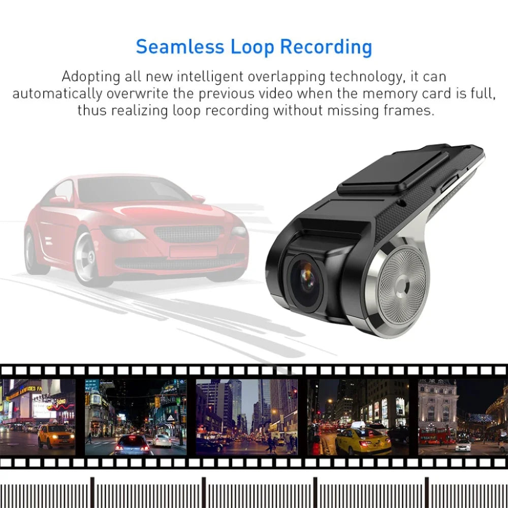 Car DVR Dash Cam Full HD 1080P Dash Cam For DVD Android Player ADAS LDWS Navigation Unit Auto Audio Voice  Video Recording