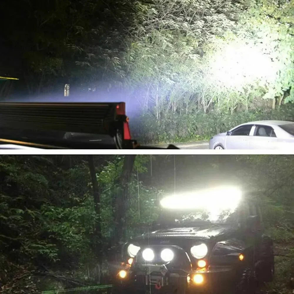 12V Waterproof DRL High-Beam Headlights:6 LED 18W Car Work Lights for SUVs,Trucks,Trailers,Off-Road & Fog Driving–Headlamp Bulbs