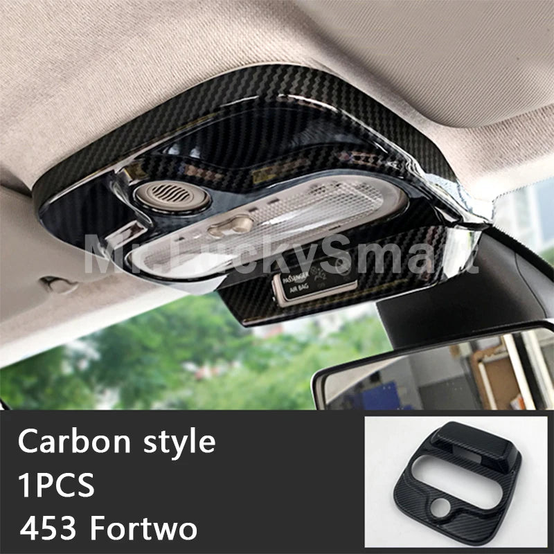 Carbon Car Interior Decoration Accessories ABS Protection Modification Sticker For Smart 453 Fortwo Forfour Car Exterior Styling
