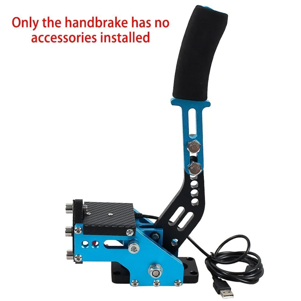 USB Handbrake SIM For G25/27/29 T300 T500 PC Racing Games Fanatecosw Dirt Rally Hand Brake System Red Black Blue HB-1009