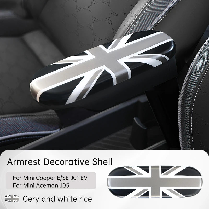 Car Central Control Armrest Decorative Protective Shell For Mini Electric Cooper E/SE J01 EV J05 Aceman Car Interior Accessories