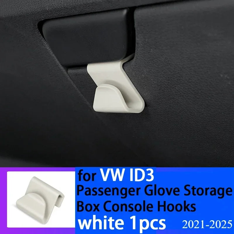 Car Passenger Glove Storage Box Console Hooks for VW ID3 Interior Accessories 2021 2022 2023 2024 2025