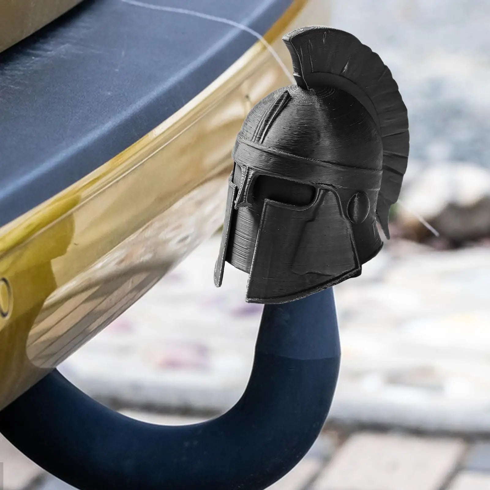 Truck Hitch Covers 3D Printing Funny Cartoon Gladiator Shaped Exterior Tow Receiver Tube Plug Cap For Automotive ATV Boat Trucks