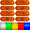 LED Side Marker Indicator Car Lights Front Rear Tail Clearance Lamp DC 12V 24V Universial Light for Bus Truck Lorry Trailer Boat