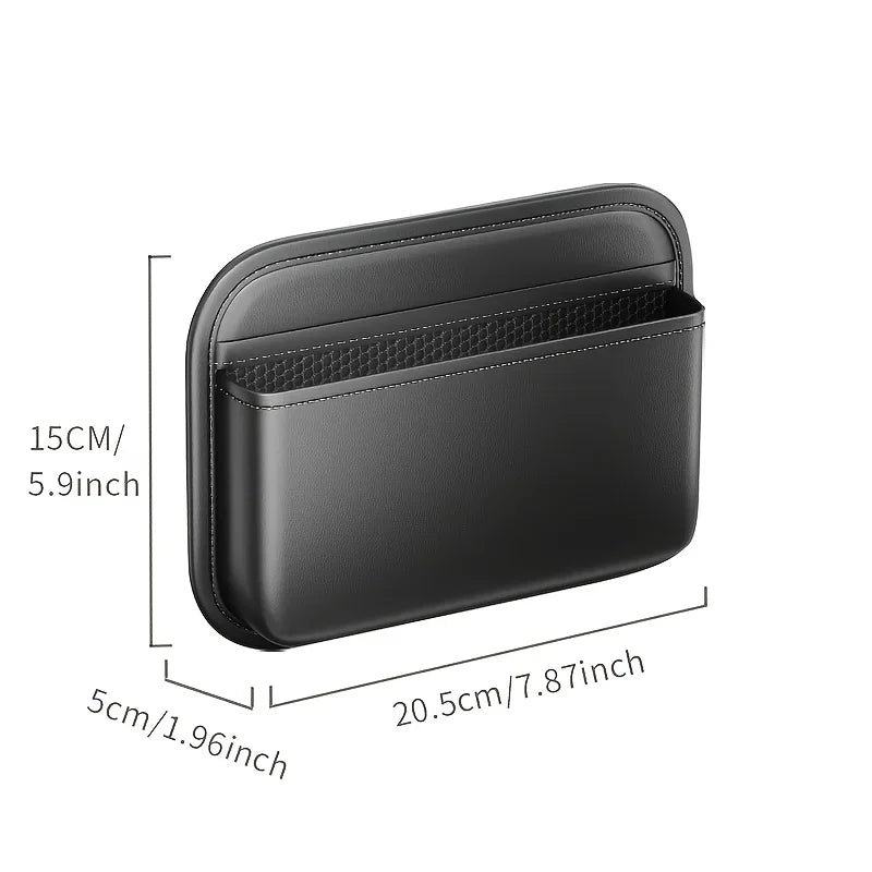 Universal Car Organizer, Adhesive Storage Pouch for Dashboard Center Console, Multifunction Seat Gap Bag to Keep Your Car Tidy