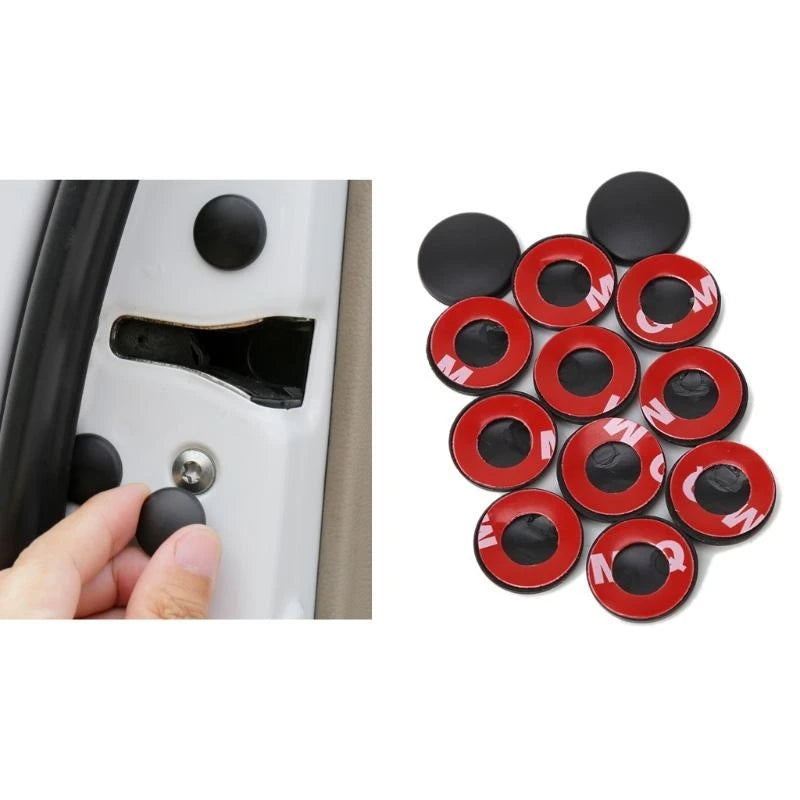 12PCS Car Interior Accessories Door Lock Screw Protector Covers Trim Decor F19A