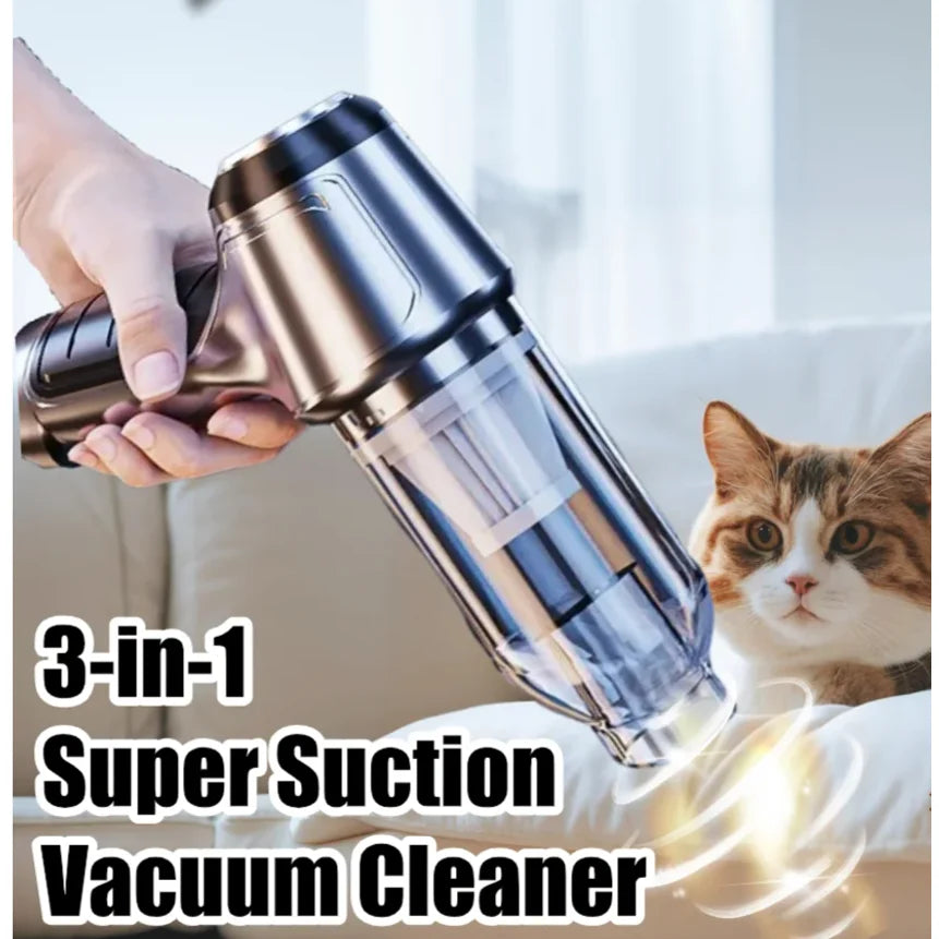 Car Vacuum Cleaner Strong Suction Cleaning Mini Machine Wireless Portable Handhled Blower Machine Air Duster for Home Appliances