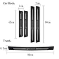 Car Accessories Car Door Sill Protector Welcome Pedal Decoration Leather Stickers For New Peugeot 206 208 207 3008 308 2008 107
