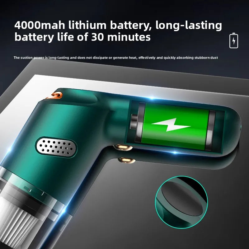 Wireless Charging Car Vacuum Cleaner High Power Large Suction Handheld Small for Home Pet Cat Hair Cleaning