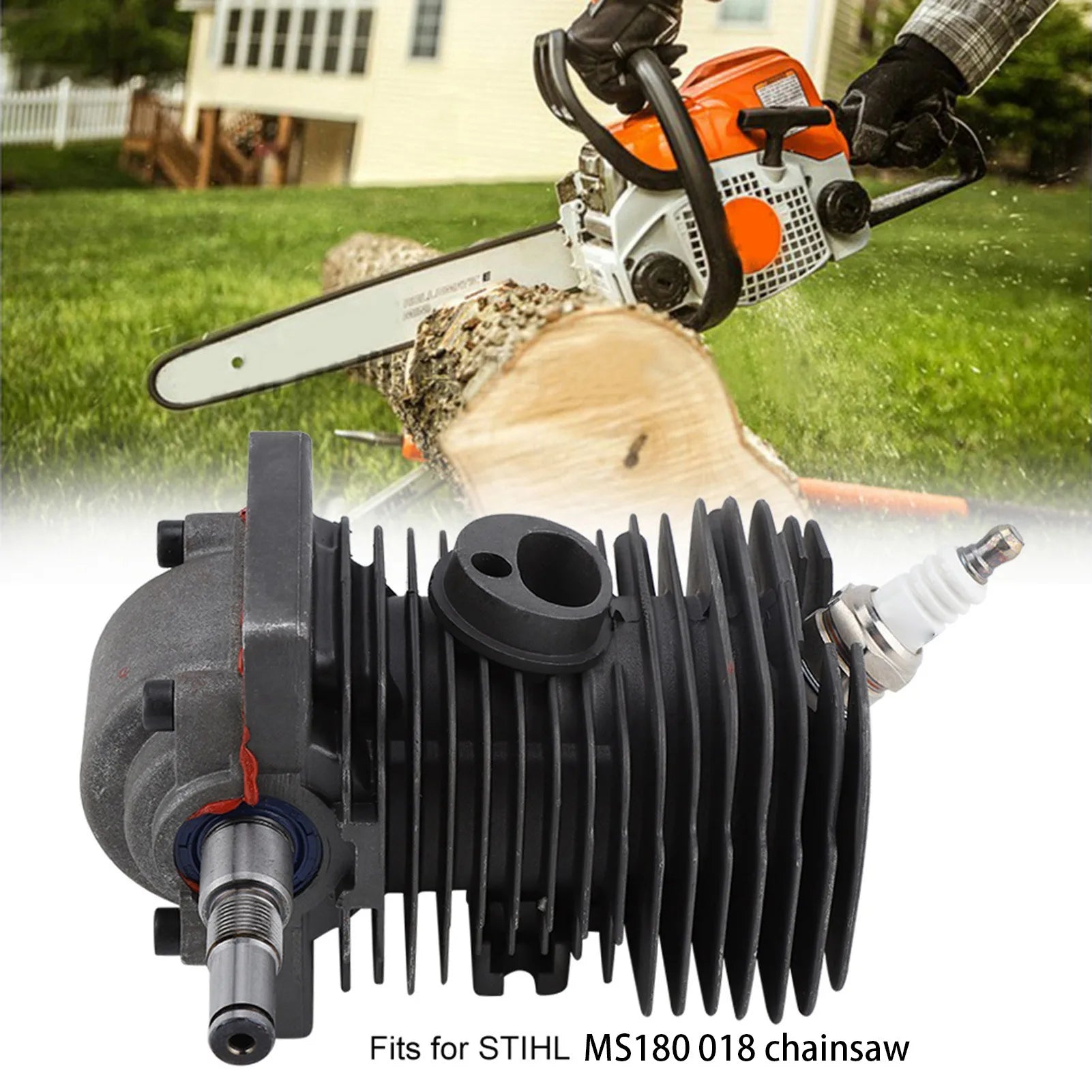 Cylinder Piston Crankshaft for STIHL Engine Motor 38MM Cylinder Piston Crankshaft for STIHL MS180 018 Chainsaw