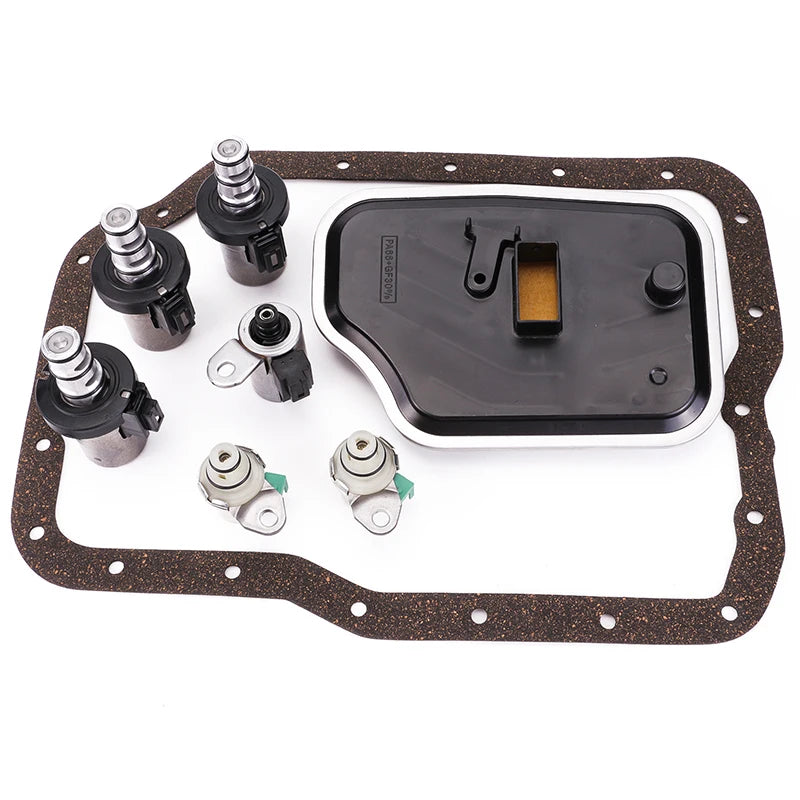 Transmission Solenoid Valve Oil Filter Gasket 4F27E Transmission Solenoid Valve Shift Oil Grid Gasket Filter Element For Ford