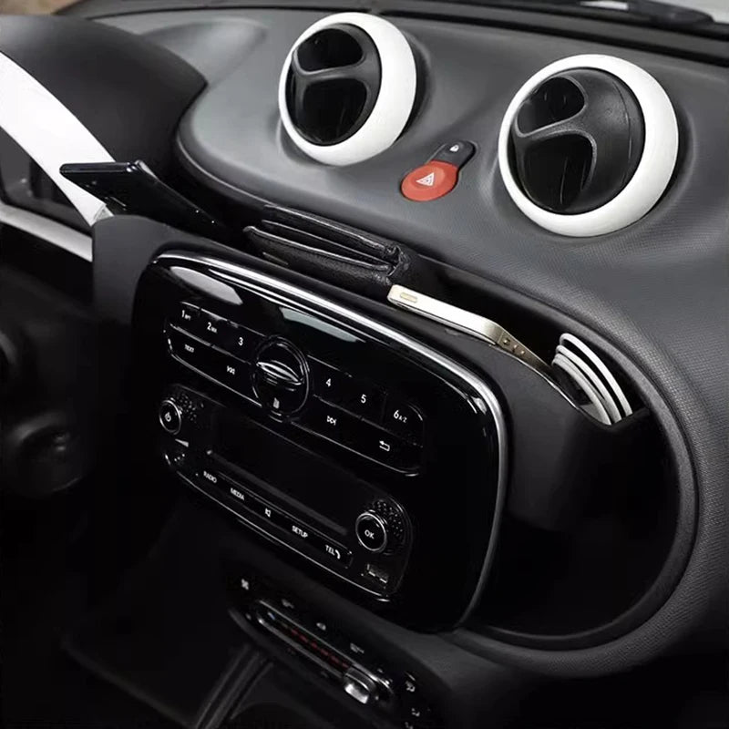 Car Center Control Screen Rear Storage Tray Storage Box Car Interior Accessories for Mercedes Smart 453 Fortwo Forfour 2015-2019