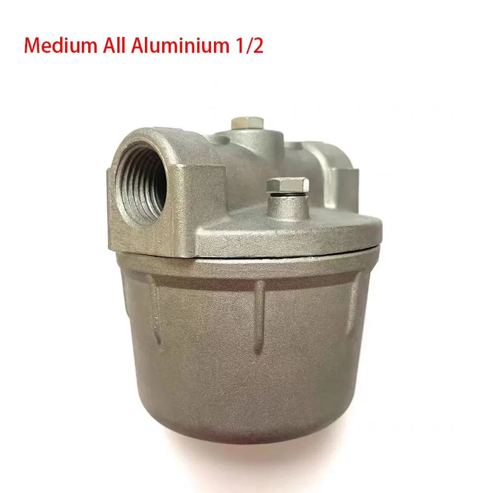 Oil Filter for Oil Burners Aluminium, Clear P.C. Cup 1/4‘ 3/8’1/2’ 3/4’1’Small Diesel Filter for 25L/H Boilers