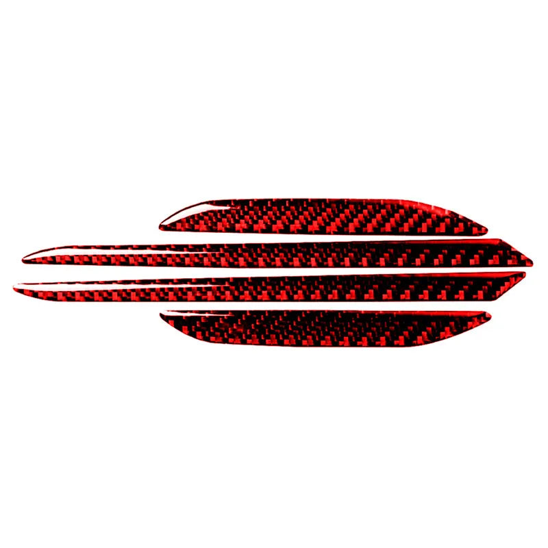 For Audi A4 B9 RS4 S4 2017 2018 2019 Car Interior Decorative Accessories Carbon Fiber Inside Door Speaker Stickers Trim Strip