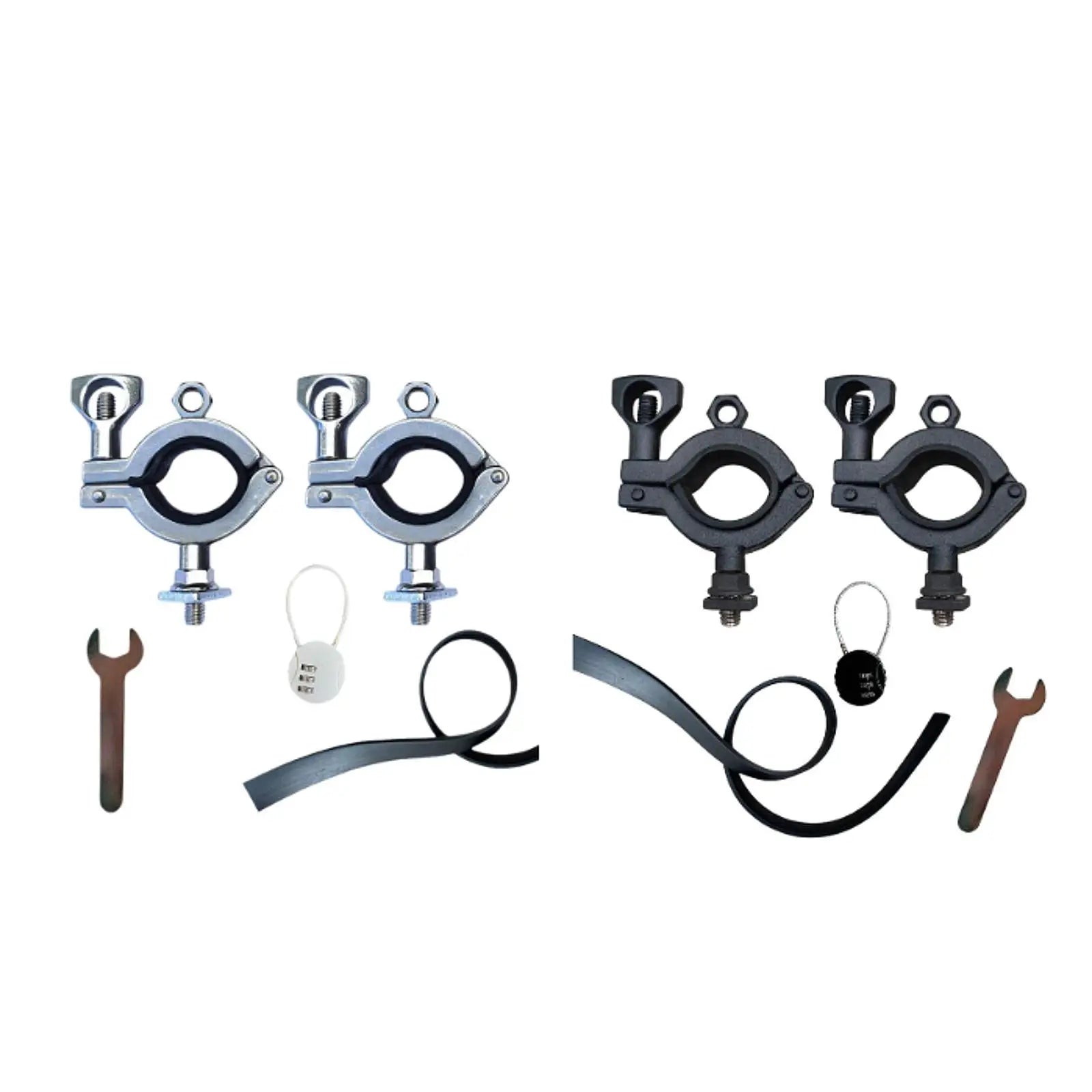 2 soportes para palas de techo de camión M8 de acero inoxidable, accesorios para SUV y camionetas de viaje por carretera.