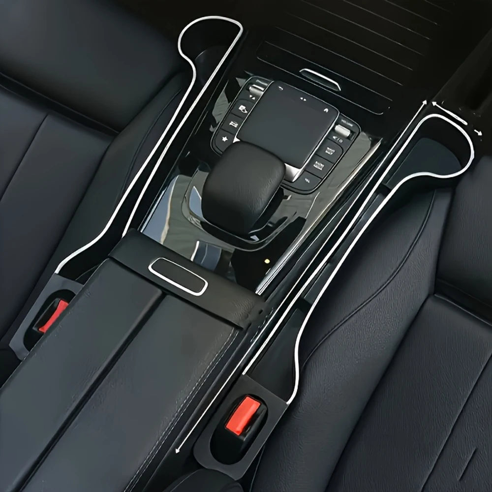 2 Pcs Car Cup Holder Organizer - Multifunctional Storage Box for Front and Rear Seats