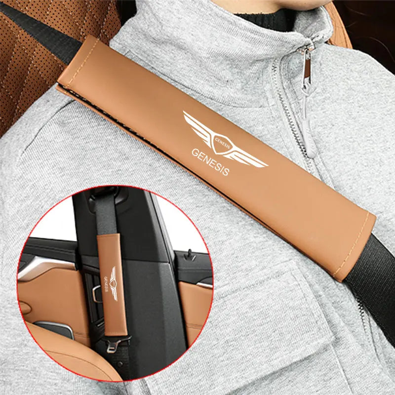Automotive interior accessories seat belt covers shoulder pads For Genesis G80 GV70 GV80 GV60 G70 Essentia Neolun G90 GV90