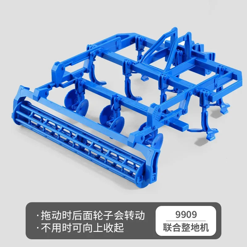 Camión tractor con remolque RC 1/24, vehículo agrícola eléctrico de ingeniería de 2,4 G, cosechadora, equipo agrícola, juguetes para niños, regalos.