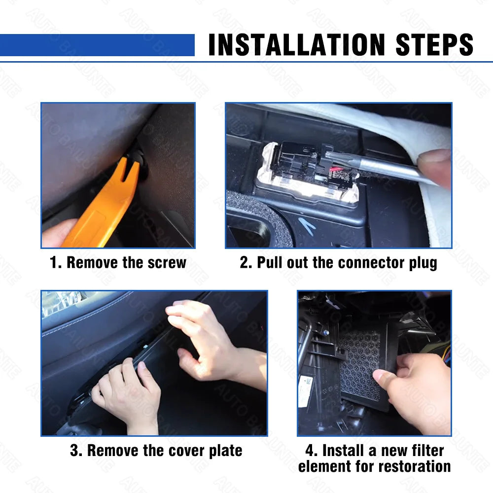 1pcs Car Air Filter For Ford Bronco 2021 2022 2023 2024 2025 Car Air Filter Conditioner Replacement Kit Car Interior Accessories