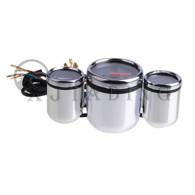 Motorcycle 3 instrument assembly speedometer gear headlight turn For Electric Scooter ATV Go kart Buggy Quad Dirt Bike parts