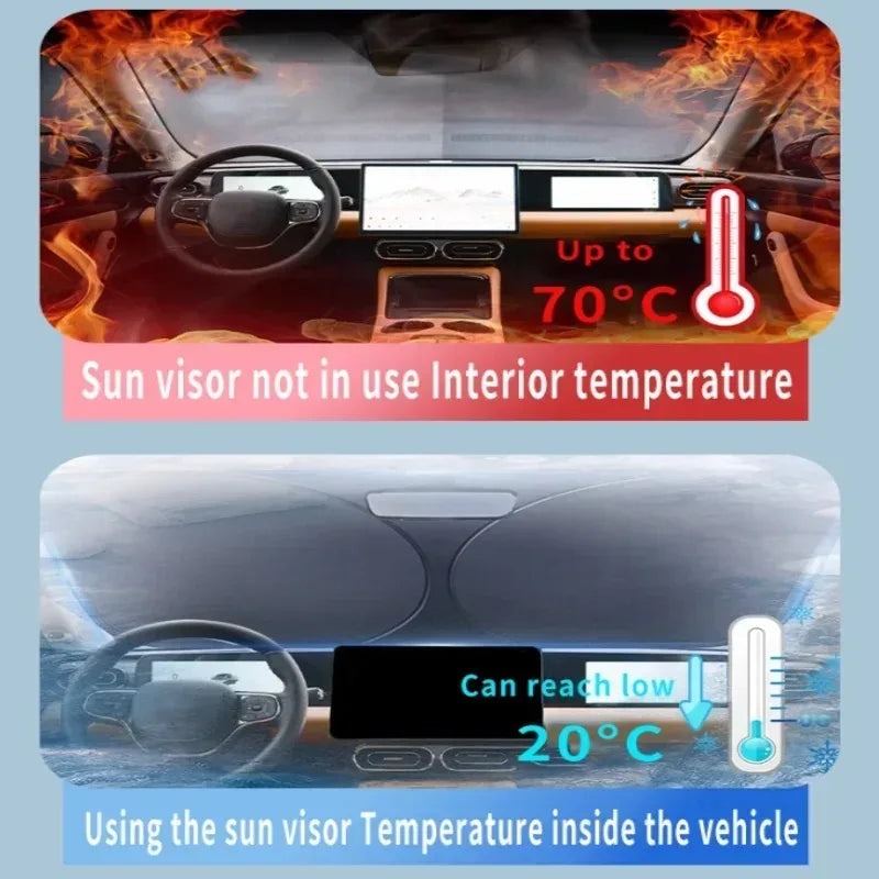 Front Windshield Sunshade For Volvo EX30 Plus 2023~2026 2025 2024 2023 Car Sun Visor Heat Insulation Summer Cooling Accessories