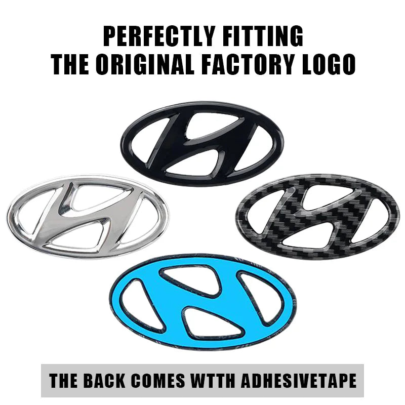 Car Styling Steering Wheel Emblem Sticker Interior Badge Accessories For Hyundai Tucson Elantra Accent Mistra Lafesta IX35 I20